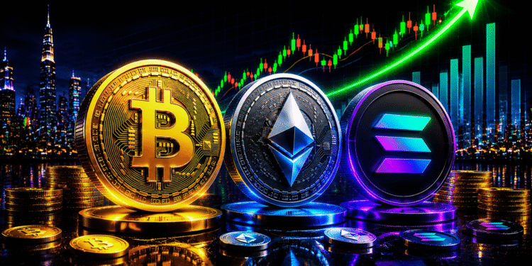 Bitcoin, Ethereum, dan Solana